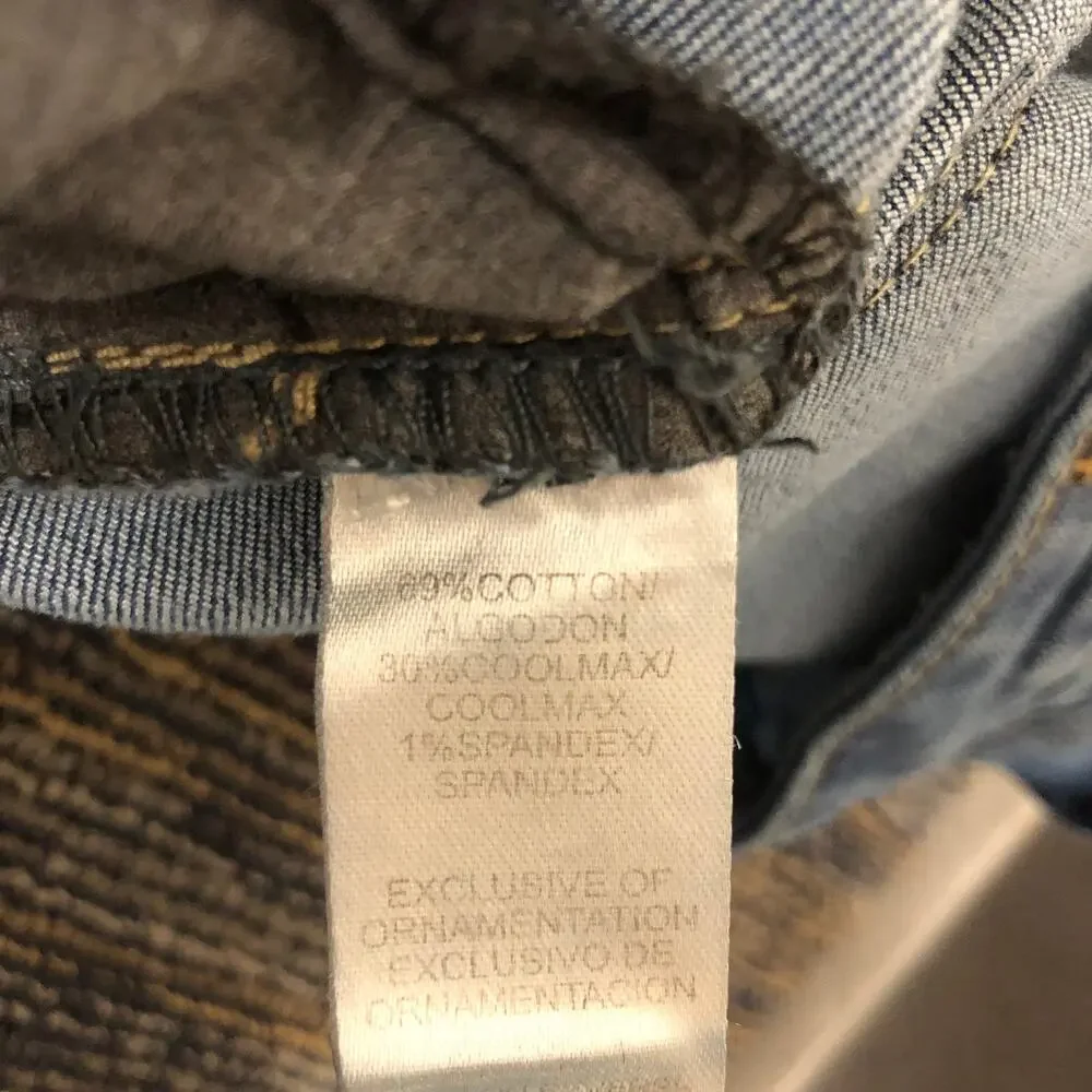 Vintage Democracy Distressed Skinny‎ Jeans Women's Size 10 Light Blue Denim